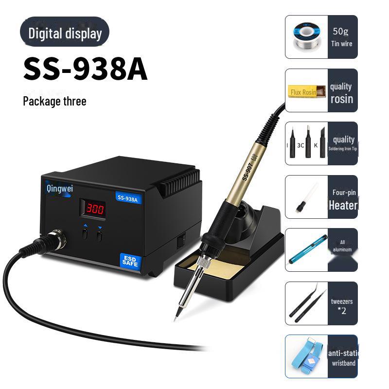 Adjustable Temperature Electric Soldering Iron Set for Electronics Repair