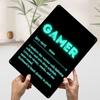 Gamer Definition Neonschild Blechschild Poster Personalisierte Wandkunst Retro Vintage Metallschilder für Man Cave Heimdekorationen Dekor
