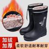 Smash-proof and Stab-proof Labor Protection Rain Shoes Medium Tube Men-large Size Rain Boots Steel Head Steel Sole Safety Labor Protection Water Shoes