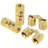 8Pcs 8 Mm Hidden Brass Barrel Hinges, 180 Degree Opening Angle Concealed Furniture Hinges For DIY Jewelry Box Hand Craft