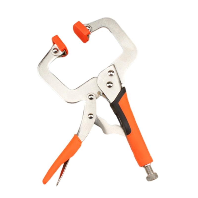 

1PC 6/9/11/14/18Inch C Type Grip Pliers Multi-Function Metal Face Clamp Woodworking Table Vise Grip Cabinets Locking 11i