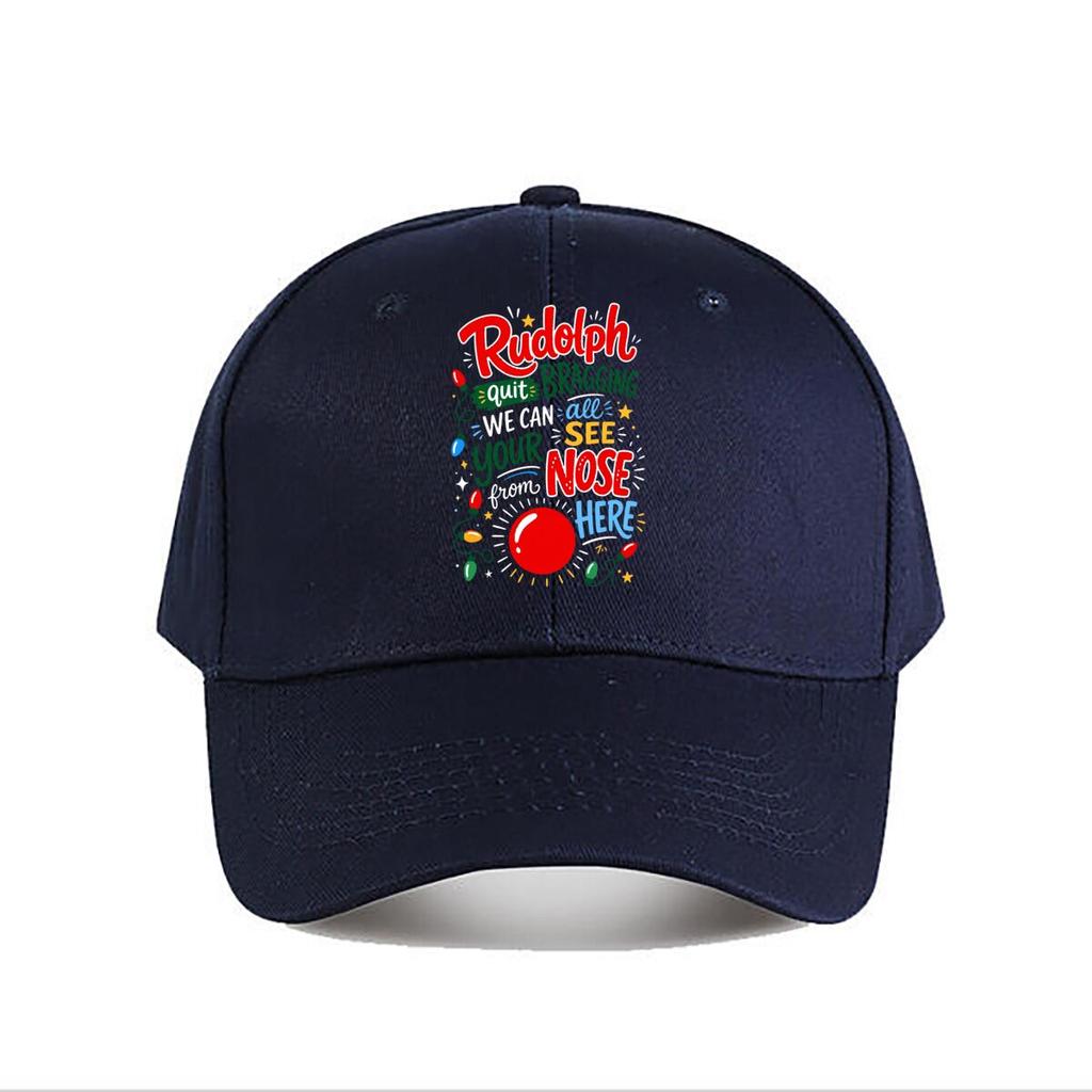 Playful Christmas Reindeer Nose Quot Baseball Cap Fashion Outdoor Sports Sunhat Unisex Snapback Cap Womens