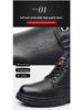 2024 Herbst/Winter Herren Big Head Baumwolle Schneestiefel mit Samtfutter - Warme Martin Arbeitsstiefel