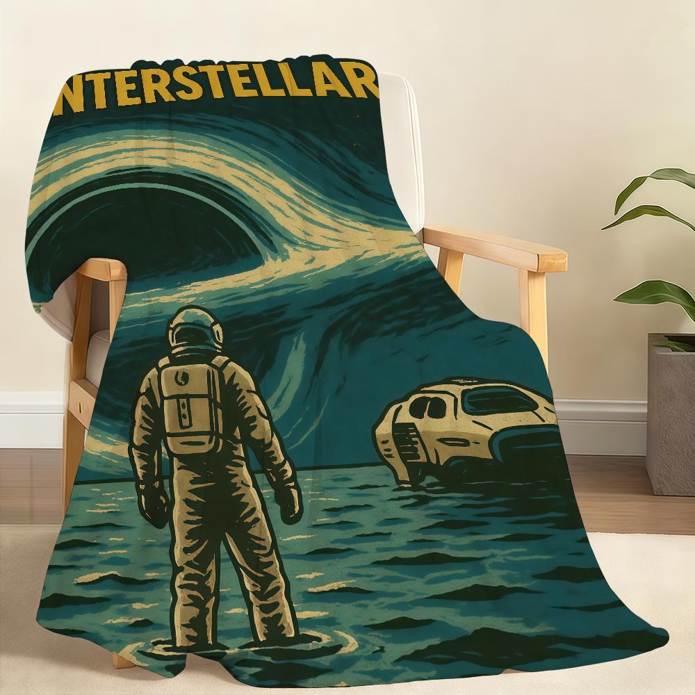 Classic I-Interstellar Blanket Soft Throw Blanket for Home Bedroom Bed Sofa Picnic Travel Office Rest Cover Blanket Gift 75cmx90cm