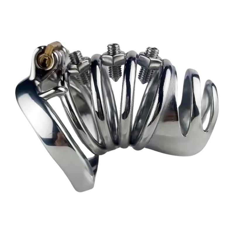 FRKO Muti-ring Male Chastity Cage Big Penis Lock Cage With Spike Stimulation Adult Games Penis Restraint BDSM Sex Toos For Man