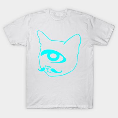 T Shirt Women Cyclops Neon Cat Harajuku Print Kawaii Tshirt Summer Short Sleeve Female T-Shirt Top Tee