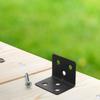 10Pcs Angle Brackets for Wood Heavy Duty Metal L Shape Corner Braces Shelf Cabinet Table Leg Support DIY Mounting Hardware