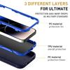 3 In 1 Hybrid Heavy Duty Armor Case for IPhone 16 Pro Max 15 14 13 12 11 Shockproof Cover for IPhone 7 8 Plus X XS Max XR Otter Case Box Cover