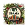 Retro Metal Wall Art Free Little Library Sign Decor