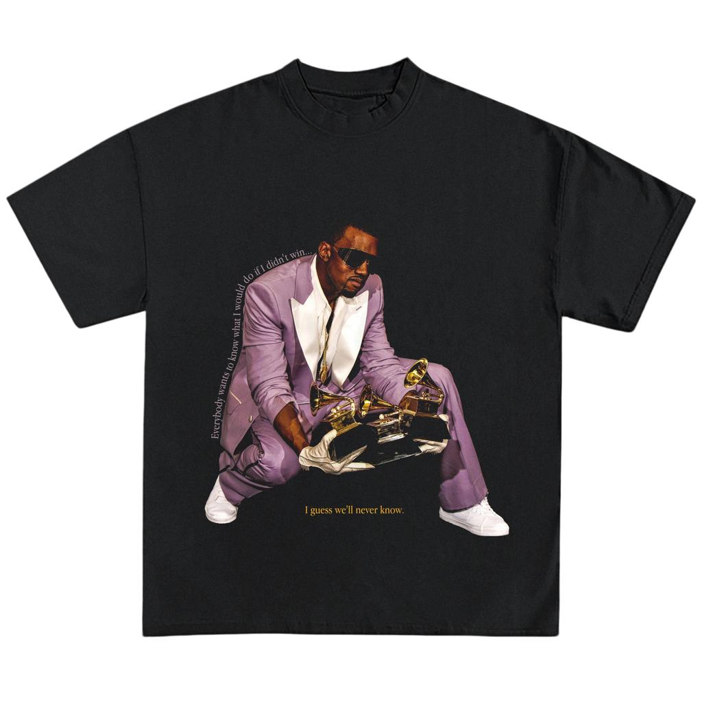 Kanye West Grammys graphic 2026 Unisexs TShirt Unisex ONeck 100 Cotton Short Sleeve Y2k Oversized Popular Streetwear Tee