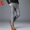 Fengxiao Men's Straight-Leg Business Pants