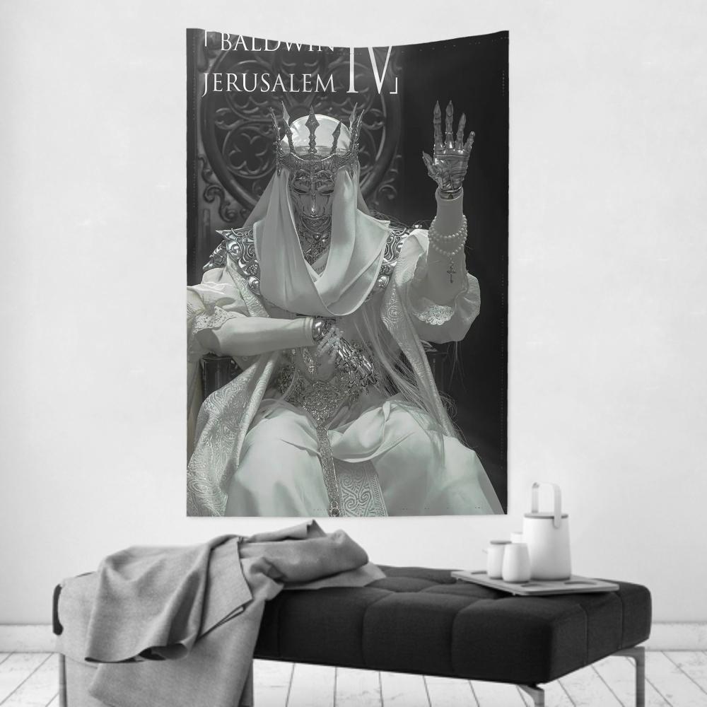 Opia King Baldwin IV Inf Baldwin Tapestry Room Decor Wall Cloth Party Hanging Background Room Decor Baby Room