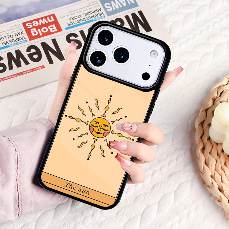 The SUN Tarot card Phone Case For IPhone 17 16e 15 14 13 12 11 Pro Max Air Mini Soft Protective Cover