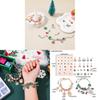 Christmas 24 Cell Cartoon Charm Bracelet Gift Box With Zinc Alloy Material For Women And Men