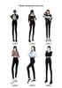 High-Waisted Black Slimming Leggings for Women - Spring 2026 Slim-Fit Pencil Style, Elastic, Tight-Fitting.