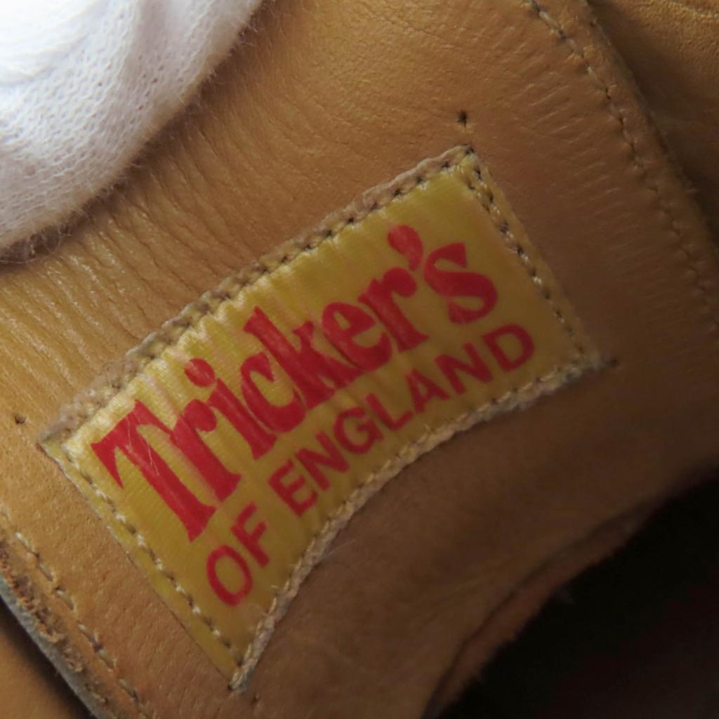 Great Tricker's boots Moulton Wingtip Country Boots Leather Brown Women L5780 Used