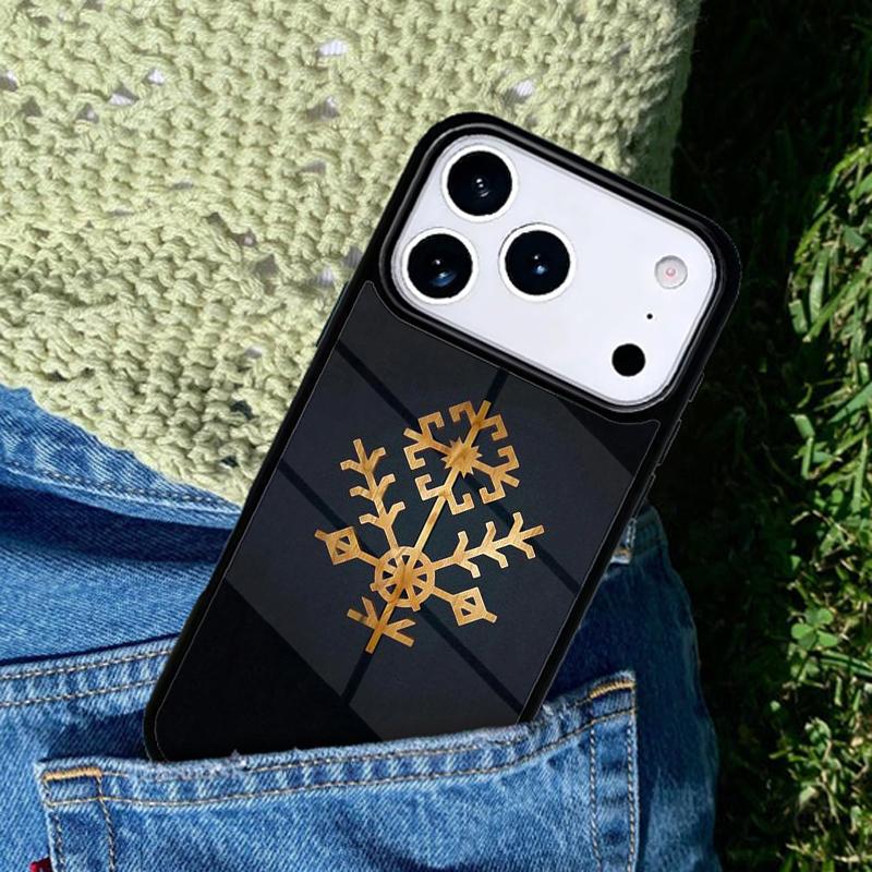 Latvian Ethnic Sun Tree Luxury mobile phone case Compatible with IPhone 17 16 15 14 13 12 11Pro Max 17 Air cover