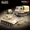 WW2 Panther Medium Tank & RSO Tractor Vehicle Building Blocks, Compatible with Lego Military Set, Great Army Gift for Kids and Teens Over 8 Years Old