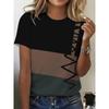 3D Printed Summer Women's T-Shirt Fashion Breathable Versatile Trend