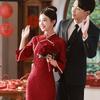 Red Lace National Style New Chinese Long Sleeve Improved Cheongsam Women's Premium Bridal Toast