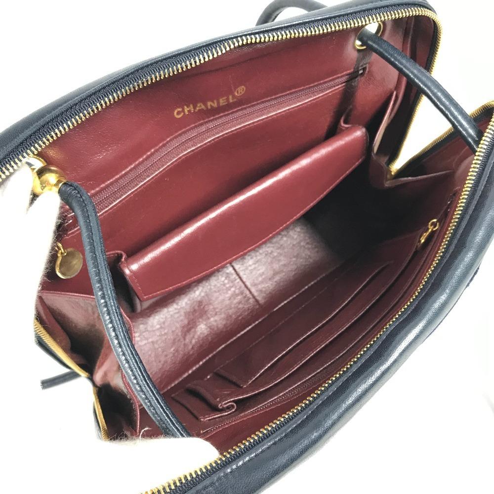 CHANEL vintage Quilted shoulder bag Shoulder Bag Jersey / Leather Navy