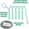 Auto Sunroof Drain Cleaning Tool,118Inch Long Pipe Cleaner For Car,Flexible Tube Cleaning Brush With 2Pcs 7.9Inch Cleaning Brush Skinny Pipe Drain
