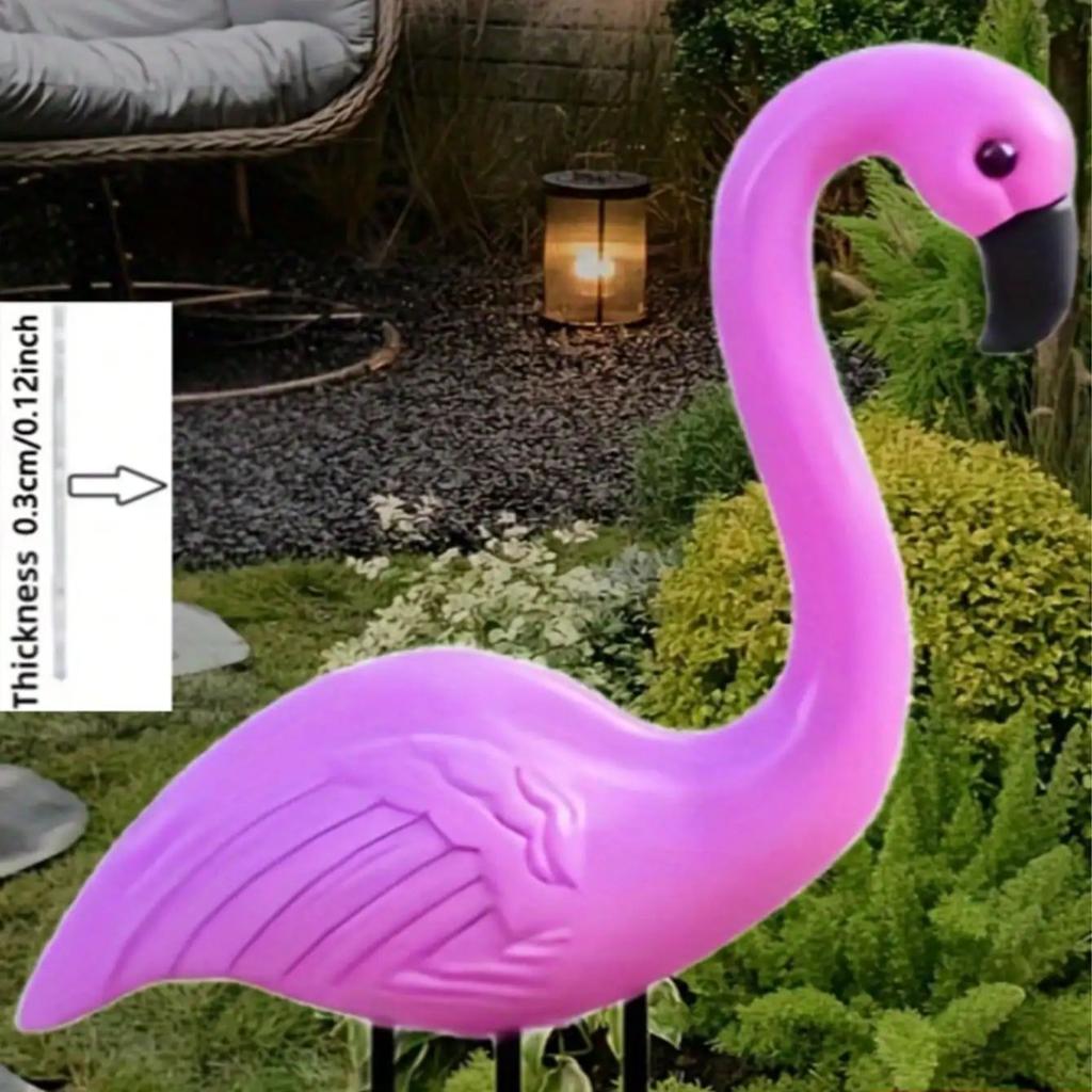 Classic pink flamingo garden decoration, suitable for garden terrace party decoration and outdoor gardening gifts,