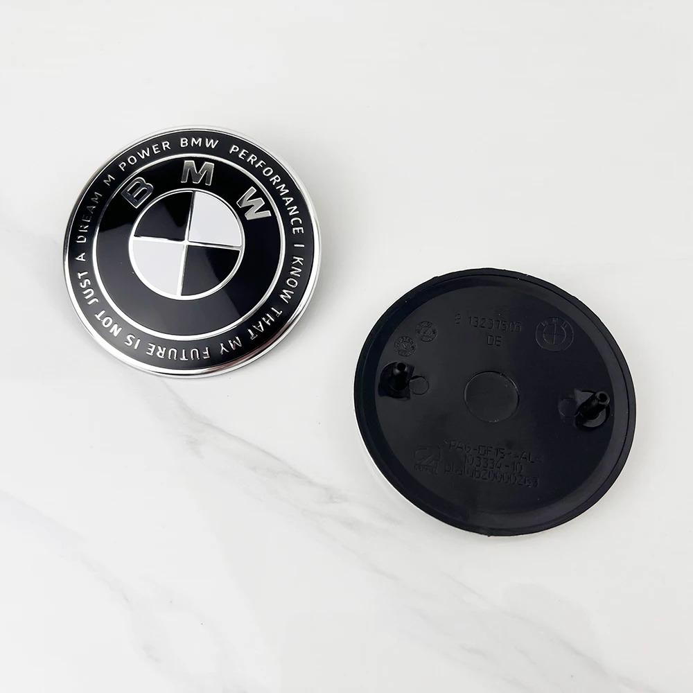 BMW M Emblem Car Hood & Trunk Emblem 82mm 74mm Compatible with E46 E36 E34 F10 E90 F30 E60 E53 E30 E92 E87 X1 X3 X5 M3 Front Rea djbf00