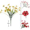 Artificial Violet Flowers Fake Spring Grass Faux Plants for Wedding Garden Decor Outdoor Artificial Floral Home Decoration