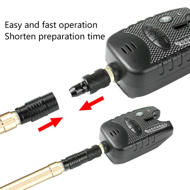 1Pc Fishing Rod Pod Connector Quick Release Bite Alarm Rod-Holder Fishing Bank Stick Support Hold Connector Fishing Tool
