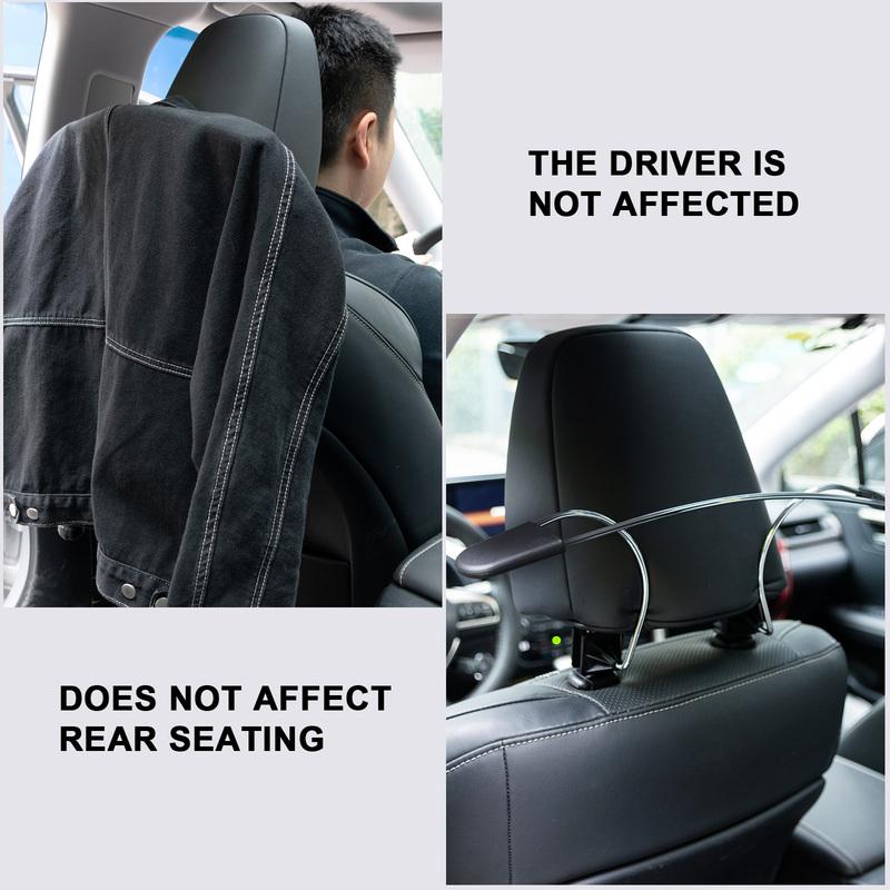 OEMASSIVE Universeller Auto-Kleiderbügel Jacke Kleidung Rücksitz Kopfstütze Kleiderbügel Stoff Jacke Anzug Hose Handyhalter Halter Haken