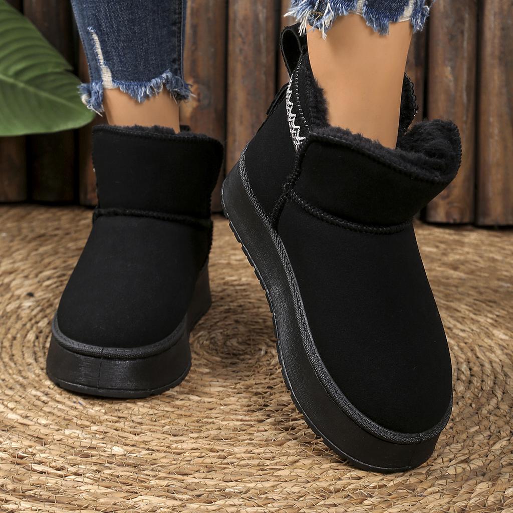 Fashion Women Snow Boots Autumn Anti-slip Comfortable Ankle Boots Winter New Large Size Warm Lazy Cotton Shoes Women Zapatos De Mujer