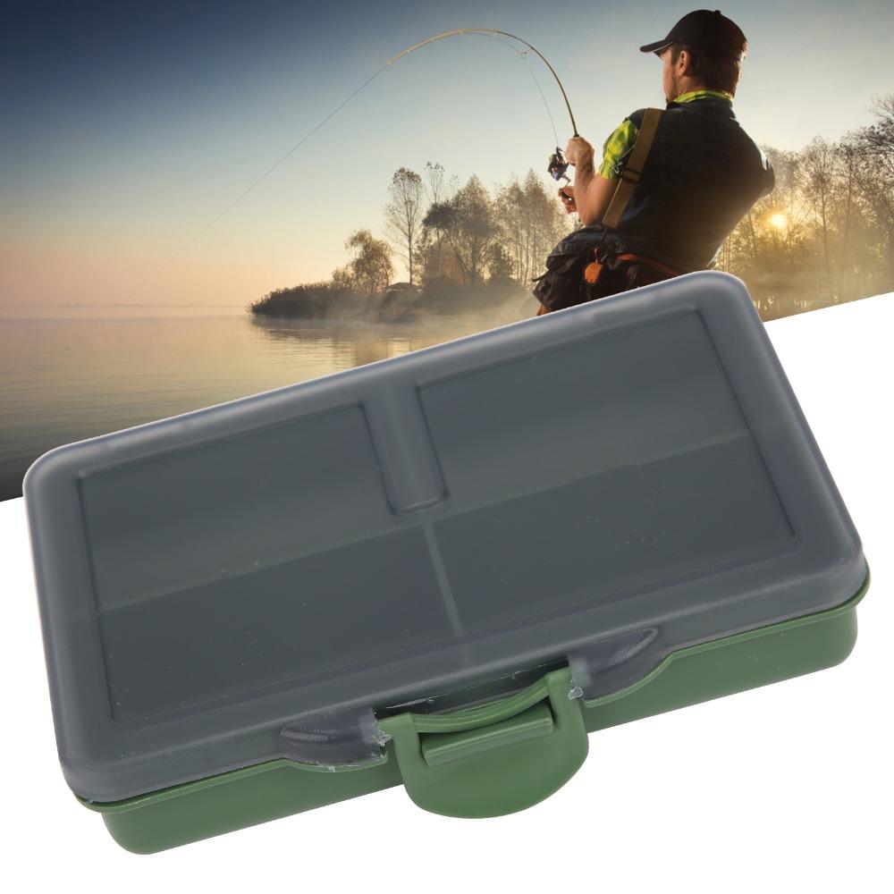 2PCS Mini Tackle Storage Box 4-8 Compartment Fishing Lure Box Durable Fishing Tackle Box  Fishing