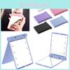 Makeup Cosmetic Folding Portable Compact Pocket Mirror With 8 Led Lights Lamps For Perfect Illumination