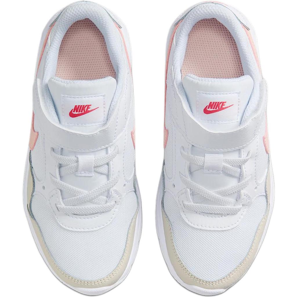 Nike Air Max SC Abrasion Resistant Breathable Low top Kids' Running Shoes White/Light Ore Brown/Echo Pink Kids' CZ5356-122