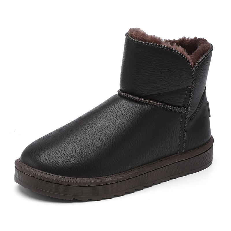 Snow boots women's men's shoes fleece thickened thermal cotton shoes women's autumn and winter cotton boots men's non-slip