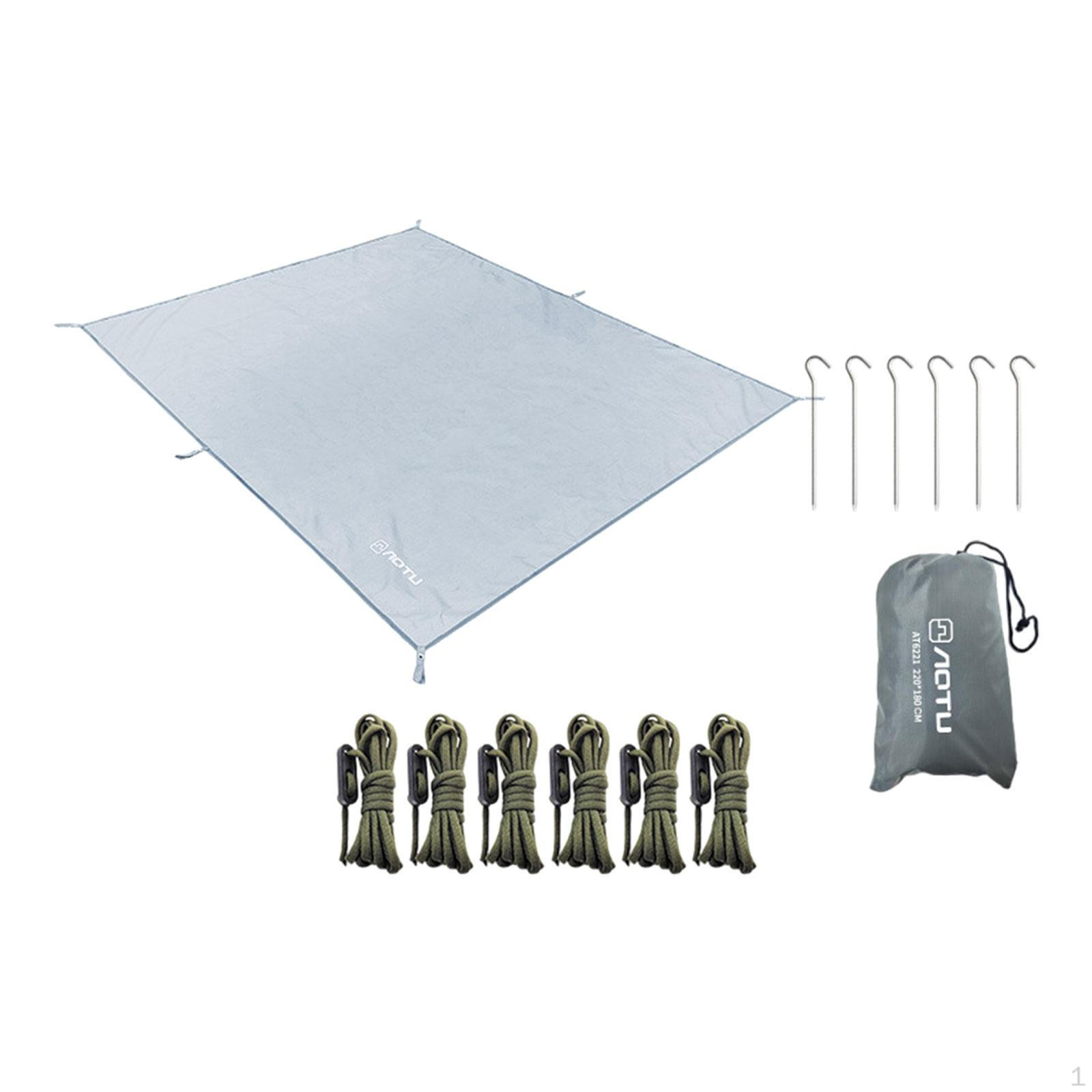 

Кемпинговый тент с брезентовым навесом, сверхлегкая компактная палатка, укрытие от дождя для использования на открытом воздухе 220cmx180cm