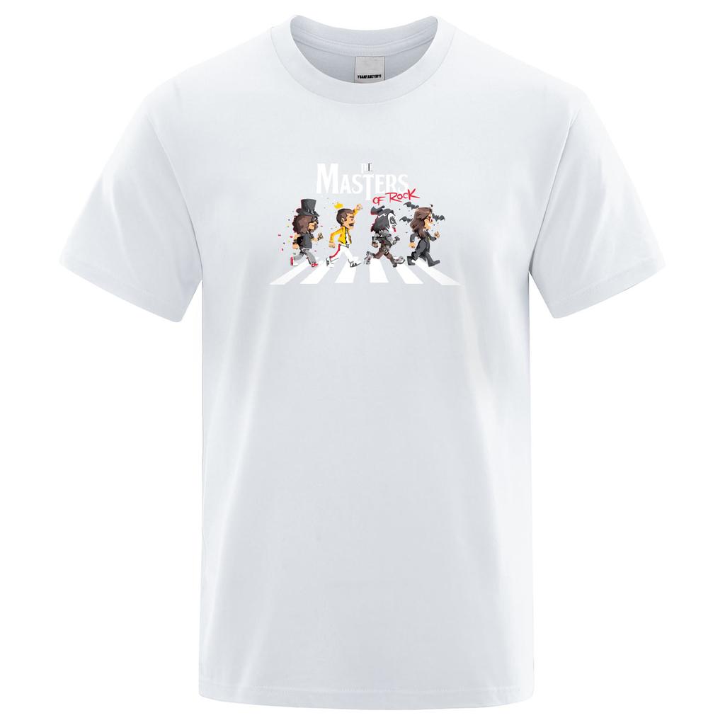 Freddie Mercury T-Shirt 2023 Fan Queen The Masters of Rock Road Men's Print T Shirt Short Sleeve Summer Cotton Clothing Tops Tee