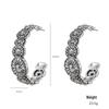 Kenjie 2024 C-Shaped Retro Irregular Earrings for Women - European & American Fashion
