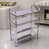 Utility Cart with Casters Commercial Grade for Hot-Pot Dining Environments