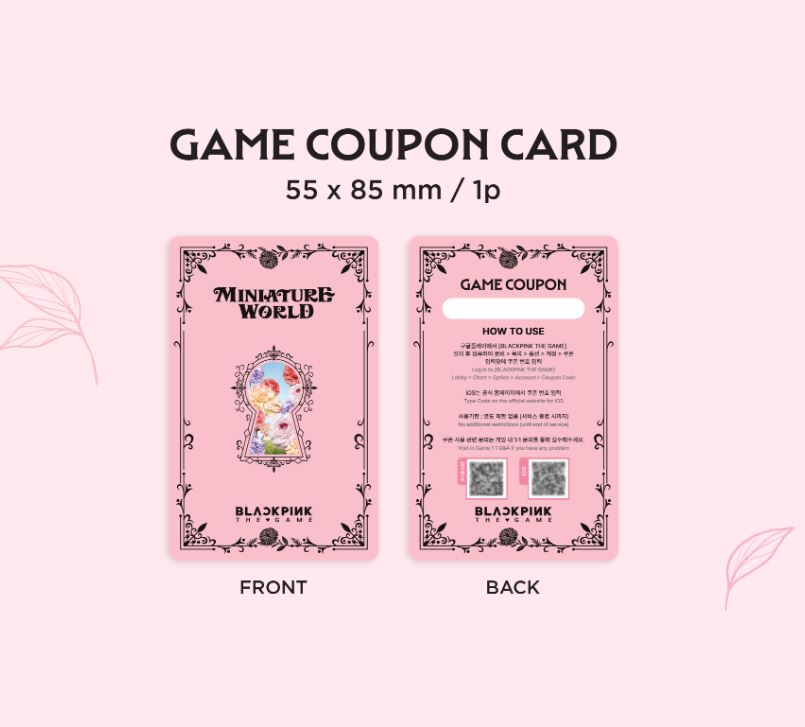 BLACKPINK THE GAME Photocard Collection – MINIATURE WORLD [Pre-Order + In-Game Coupon Benefit]