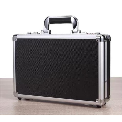 Magnetic Loader, Large Capacity Suitcase with Combination Lock, Organizer, Large Capacity Storage Box, Aluminum Attache Case with Dial Lock, Card Game