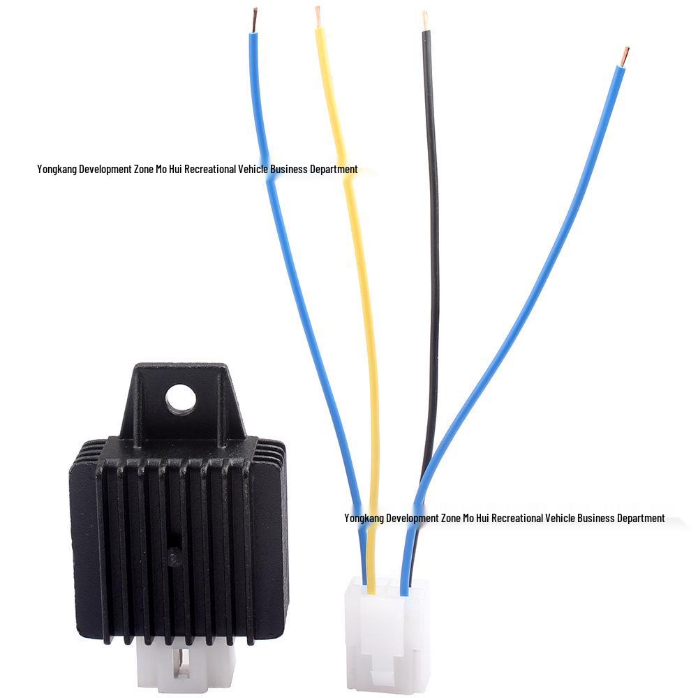 

12V 4-pin Voltage Regulator Rectifier for 50-140CC Off-road ATV and Beach Buggy with Connecting Wires Others