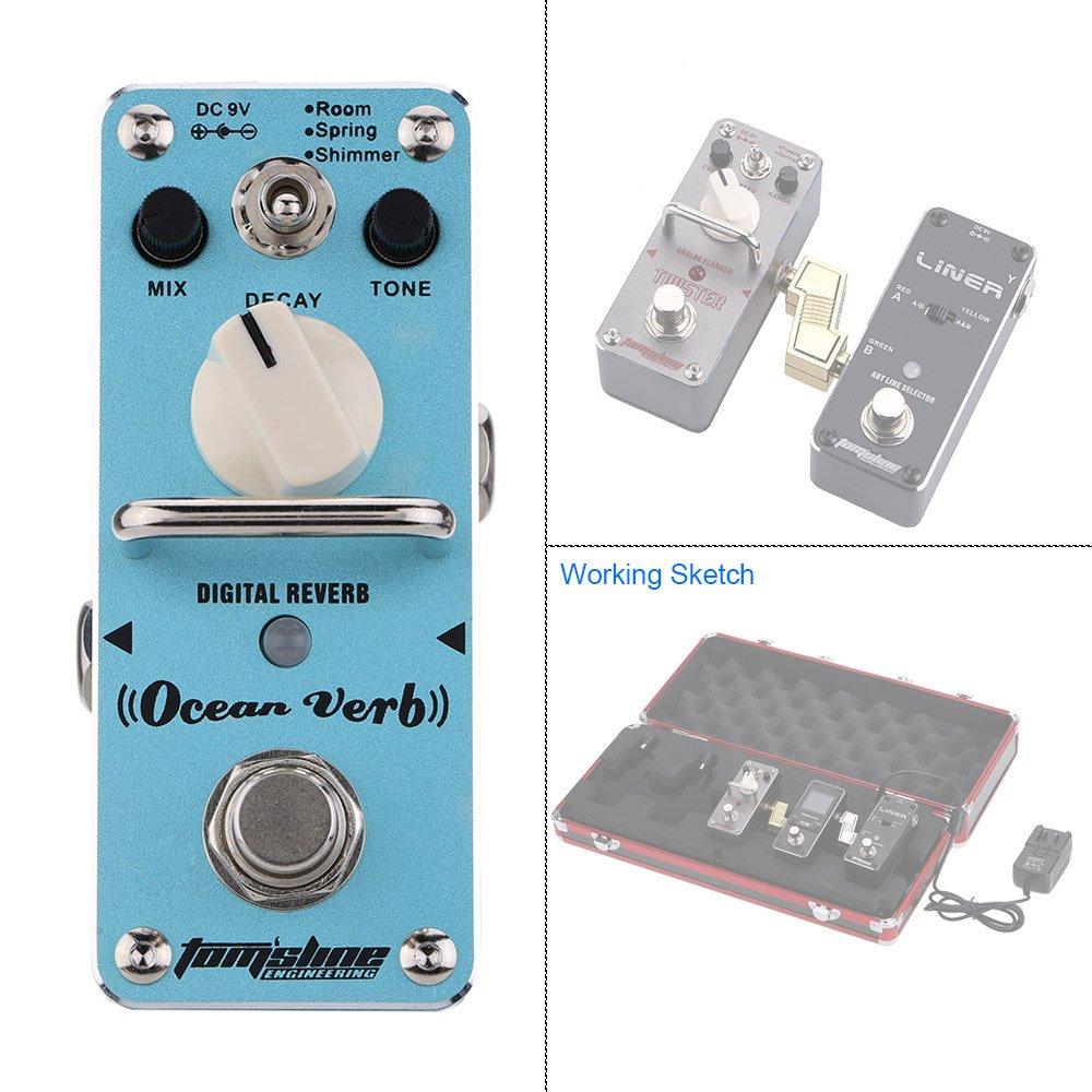 Toms Line Pedal Toms Line Digital Mini Effect Pedals Series Digital Reverb Pedal Ocean Verb [ ] AOV-3