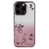 KADEM For iPhone 16 Pro Max Case TPU Gradient Flowers Phone Cover Ring Kickstand