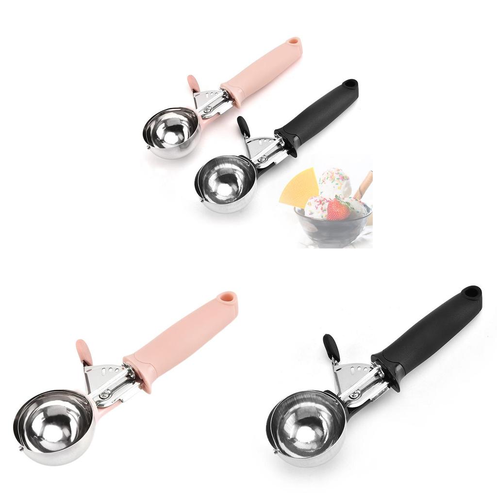 Stainless Steel Ice Cream Scoop With Logo For Home And Commercial Use