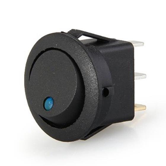 Bouton Poussoir 16mm 3a Spst 5 X Noir Momentané Off-
