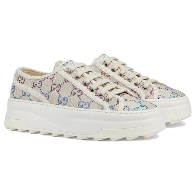 Gucci Wmns Gg Sneaker 'Off White Crystals' Women's 771645 FABH3 9179