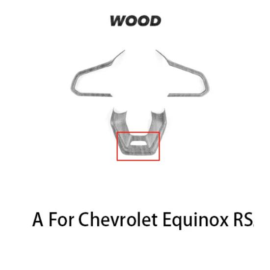 For Chevrolet Equinox 2025 2026 Red Car Steering Wheel Handle Frame Cover Trim  Automotive Interior Accessories