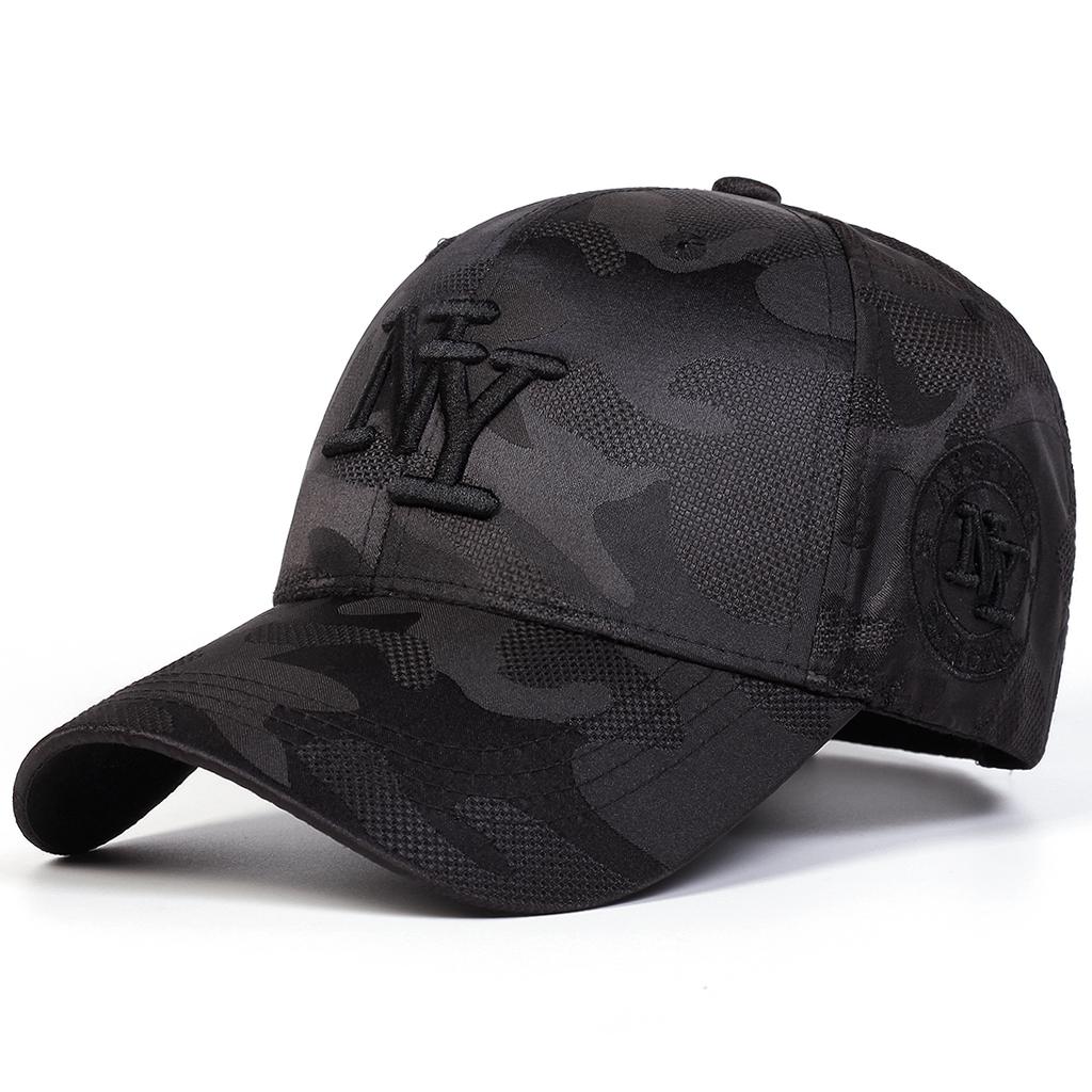 Men Letter Embroidered Camouflage Baseball Cap Outdoor Adjustable Sunscreen Leisure Hat Spring Autumn Travel Tourism Beach Vacation